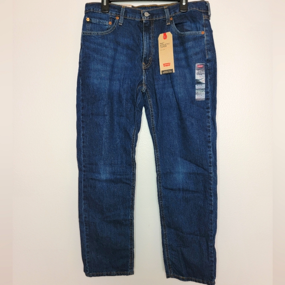 LEVI'S 541 Athletic Taper MEN'S JEANS Blue Regular Straight Waist 33 Length 30